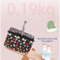 420D dicetak beg makan tengahari mudah alih /beg makan tengah hari kanak -kanak /corak warna PU Makan tengah hari